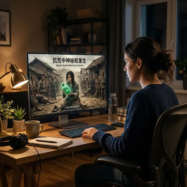 mystic bottle rebirth in famine chinese drama